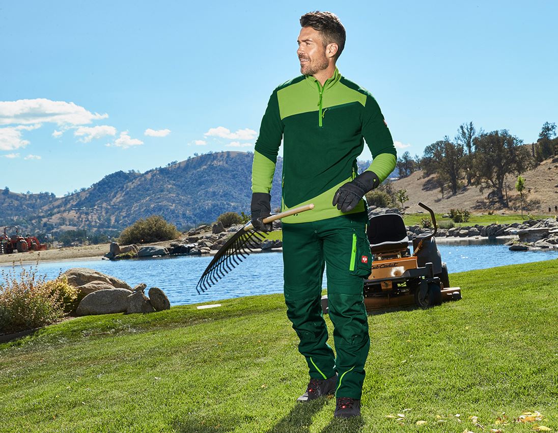 Maglie | Pullover | Camicie: Troyer in pile e.s.motion 2020 + verde/verde mare 1