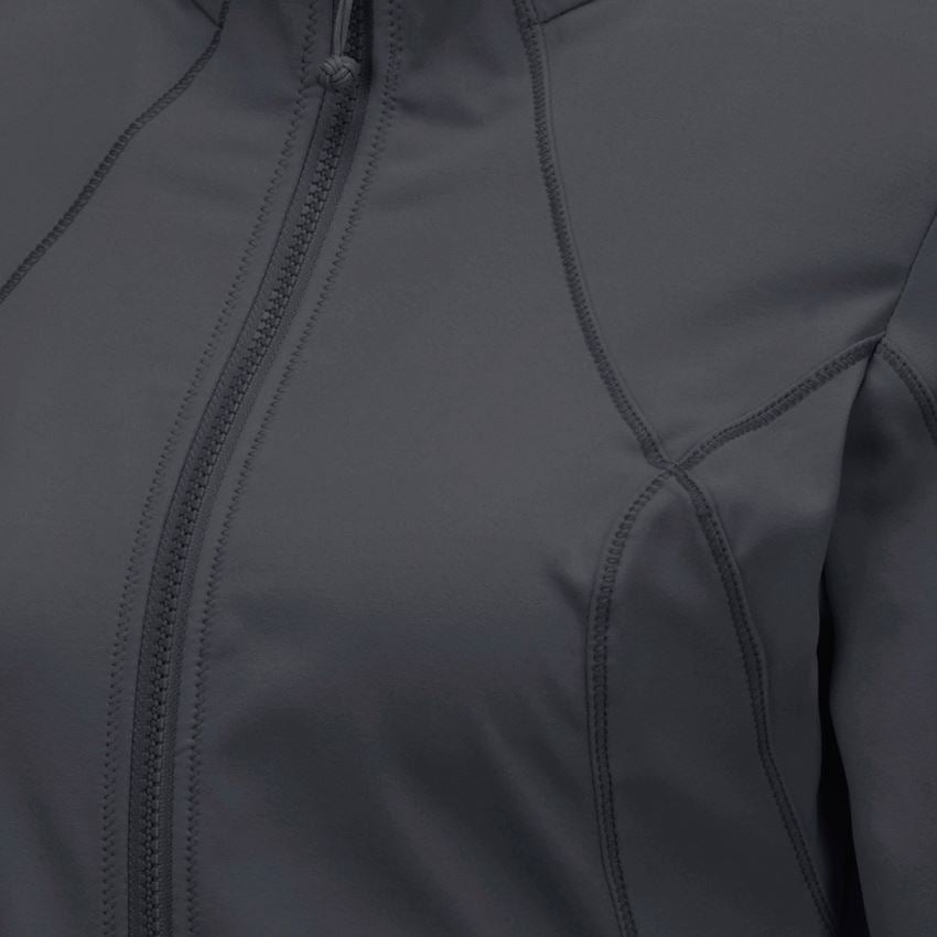 Maglie | Pullover | Bluse: e.s. giacca funzionale solid, donna + antracite  2