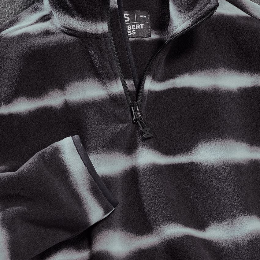 Maglie | Pullover | Camicie: Troyer in pile tie-dye e.s.motion ten + nero ossido/grigio magnete 2