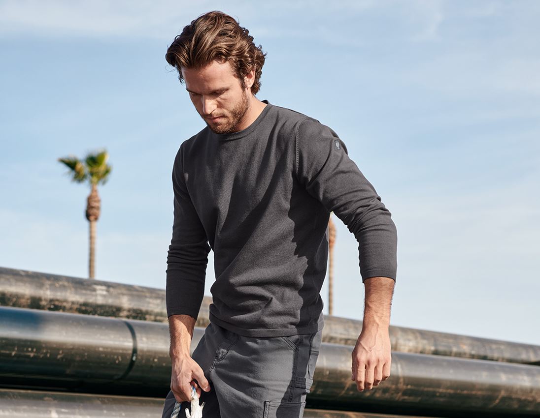 Maglie | Pullover | Camicie: Pullover in maglia e.s.iconic + grigio carbone 2