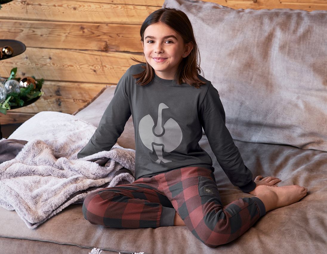 Accessori: e.s. pyjama longsleeve, bambino + grigio carbone