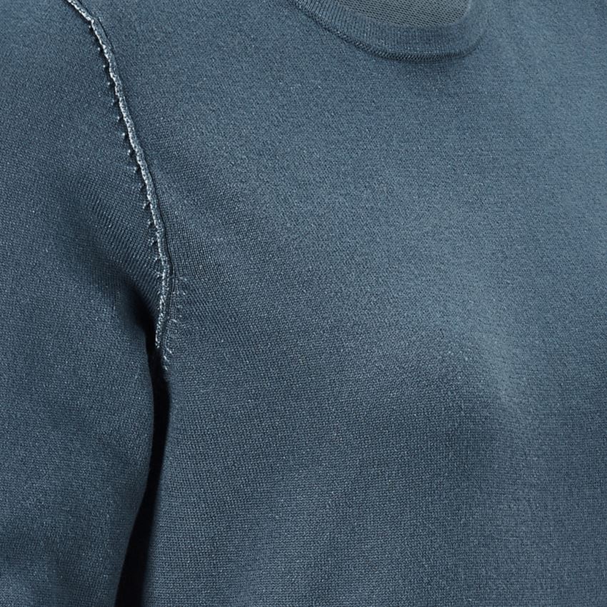 Maglie | Pullover | Bluse: Pullover in maglia e.s.iconic, donna + blu ossido 2