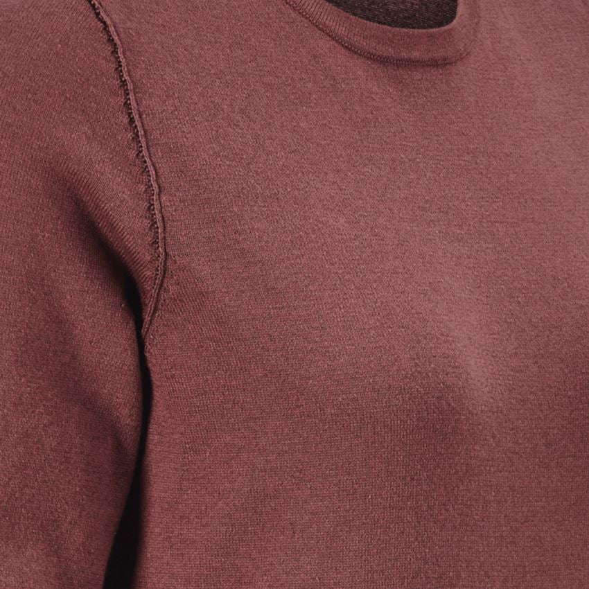 Maglie | Pullover | Bluse: Pullover in maglia e.s.iconic, donna + rosso ossido 2