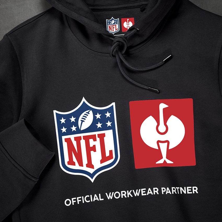 Collaborazioni: NFL Hoodie cotton, ladies + nero 2