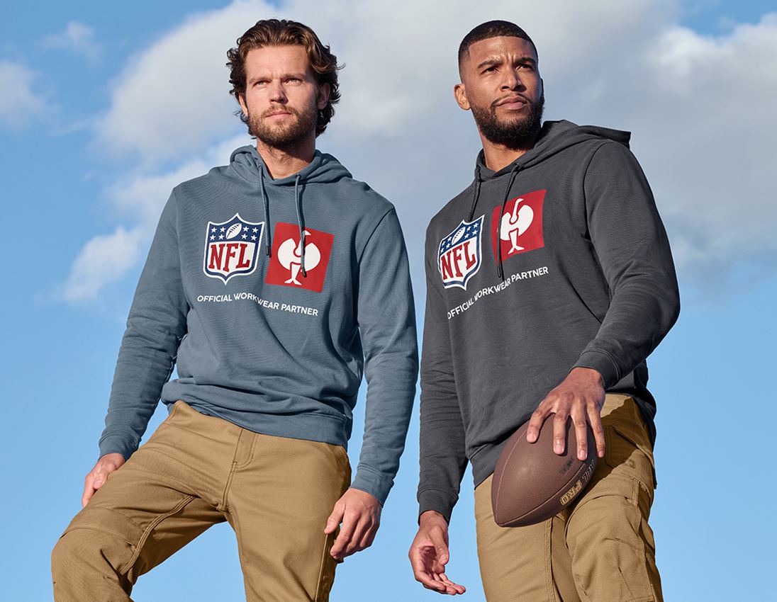 Collaborazioni: NFL Hoodie cotton + grigio carbone 1