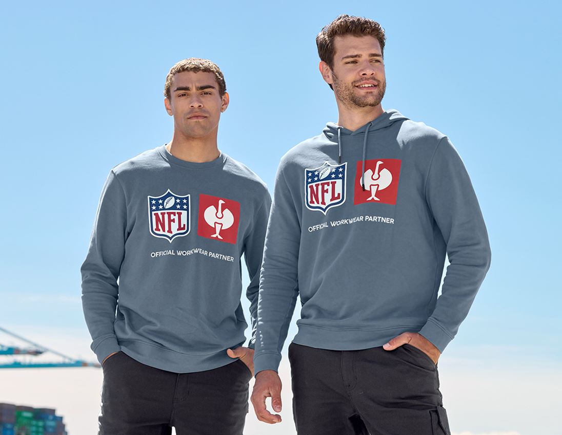 Collaborazioni: NFL Hoodie cotton + blu ossido 3