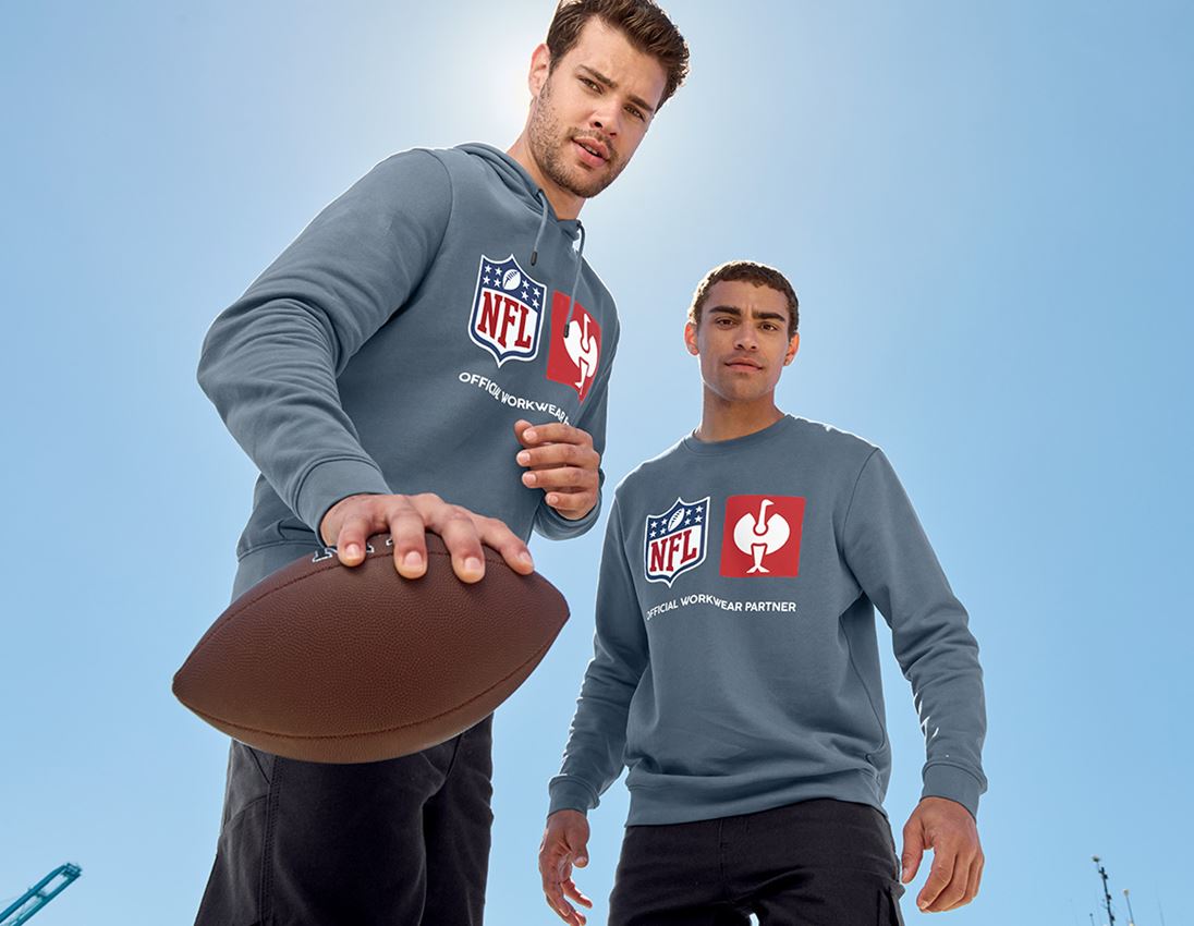 Kollaborationen: NFL Hoodie cotton + oxidblau 4