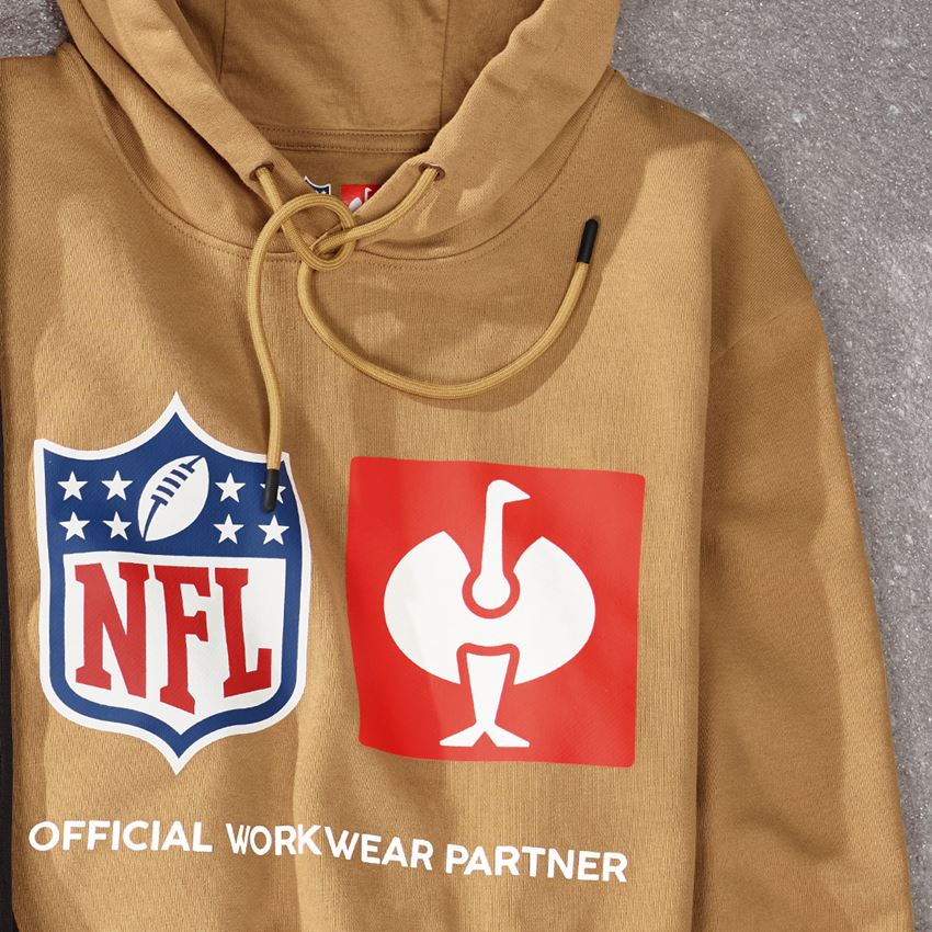 Bekleidung: NFL Hoodie cotton + mandelbraun 2