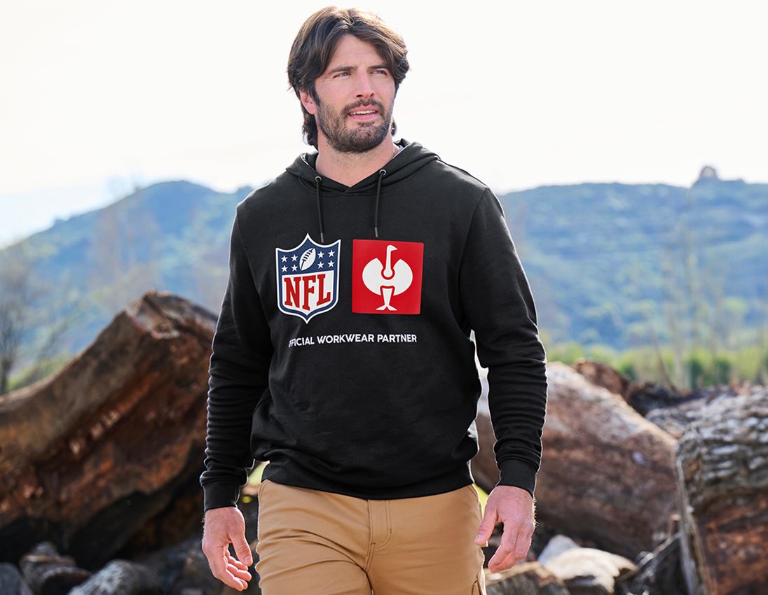 Collaborazioni: NFL Hoodie cotton + nero