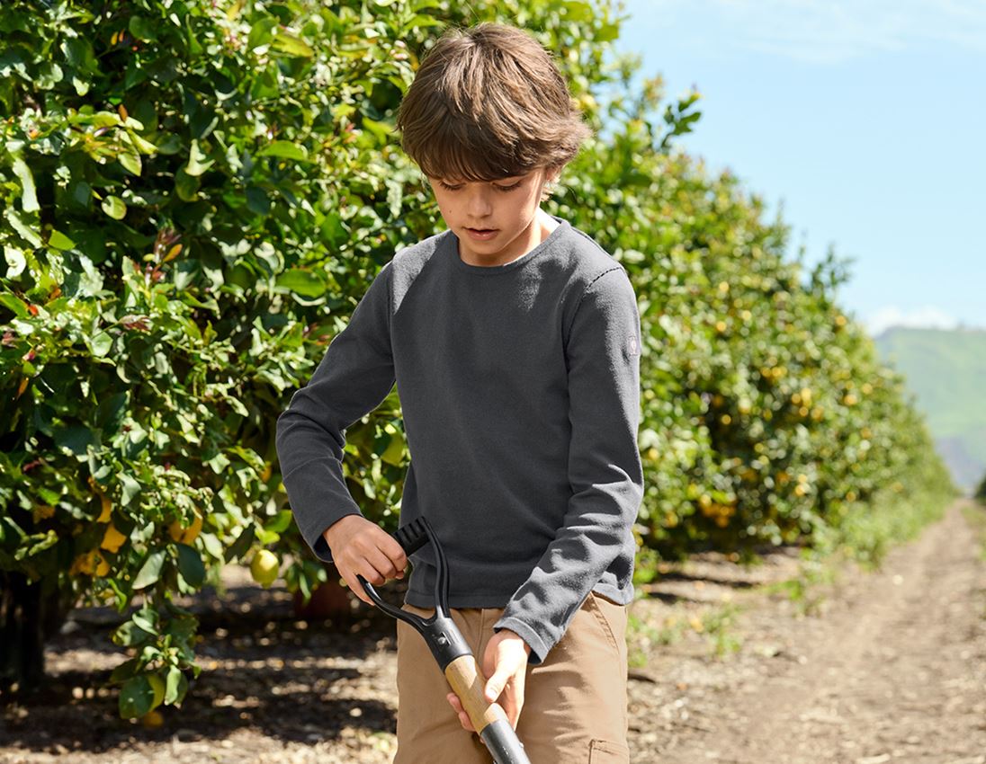 Maglie | Pullover | T-Shirt: Pullover in maglia e.s.iconic, bambino + grigio carbone 1