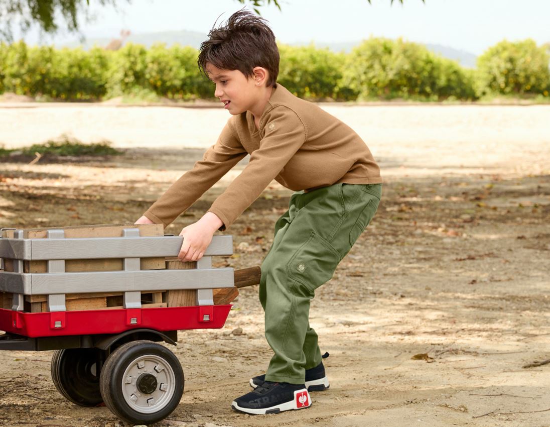 Maglie | Pullover | T-Shirt: Pullover in maglia e.s.iconic, bambino + marrone mandorla 4