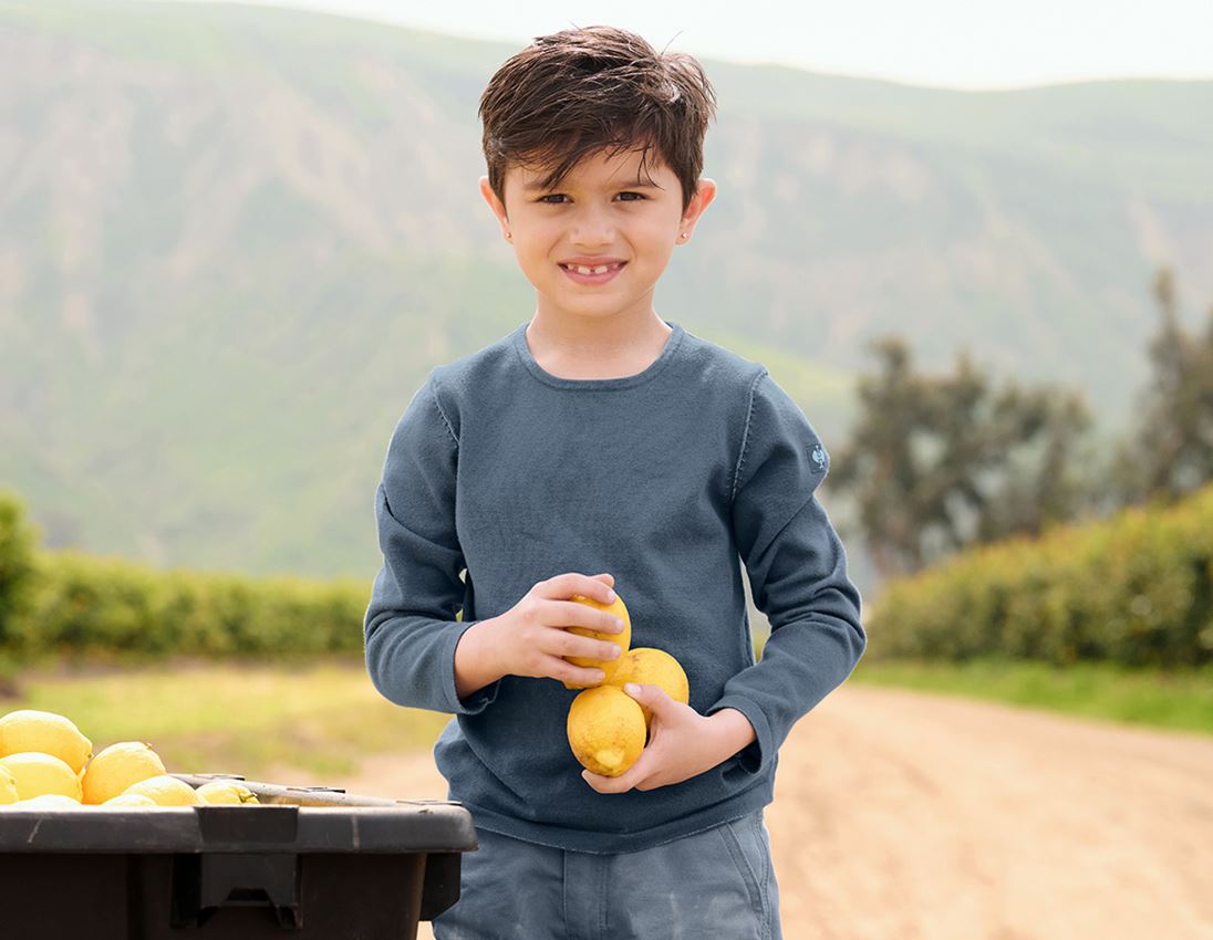 Maglie | Pullover | T-Shirt: Pullover in maglia e.s.iconic, bambino + blu ossido 5