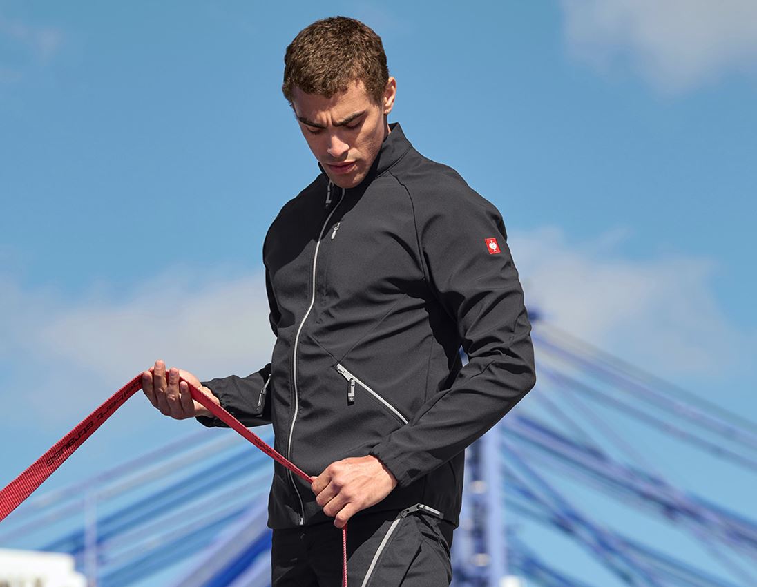 Giacche: Giacca Softshell e.s.ambition + nero/platino 1