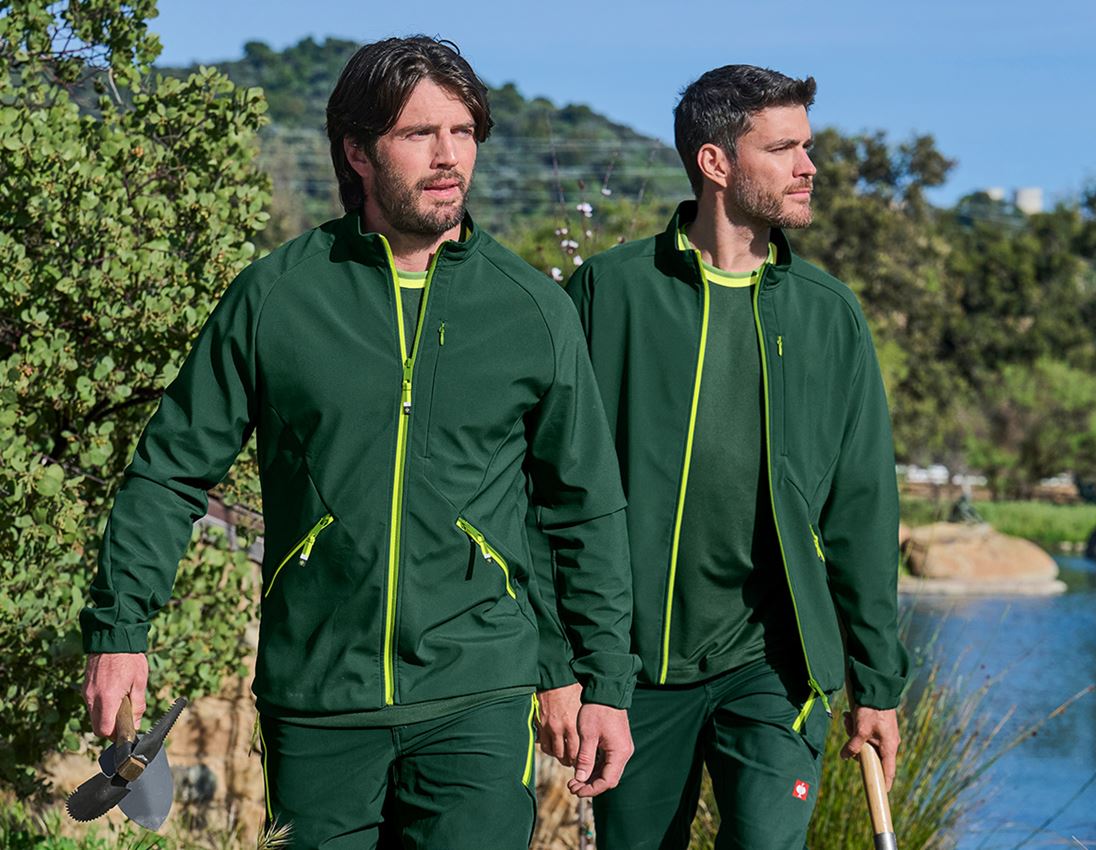 Temi: Giacca Softshell e.s.ambition + verde/giallo fluo 1