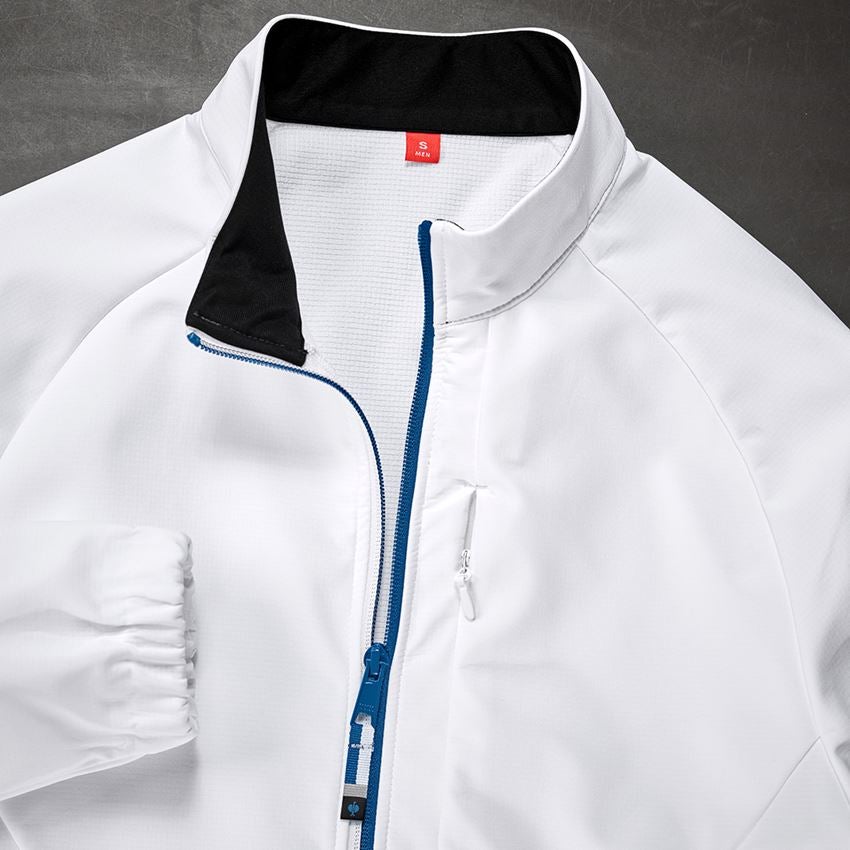 Giacche: Giacca Softshell e.s.ambition + bianco/blu genziana 2