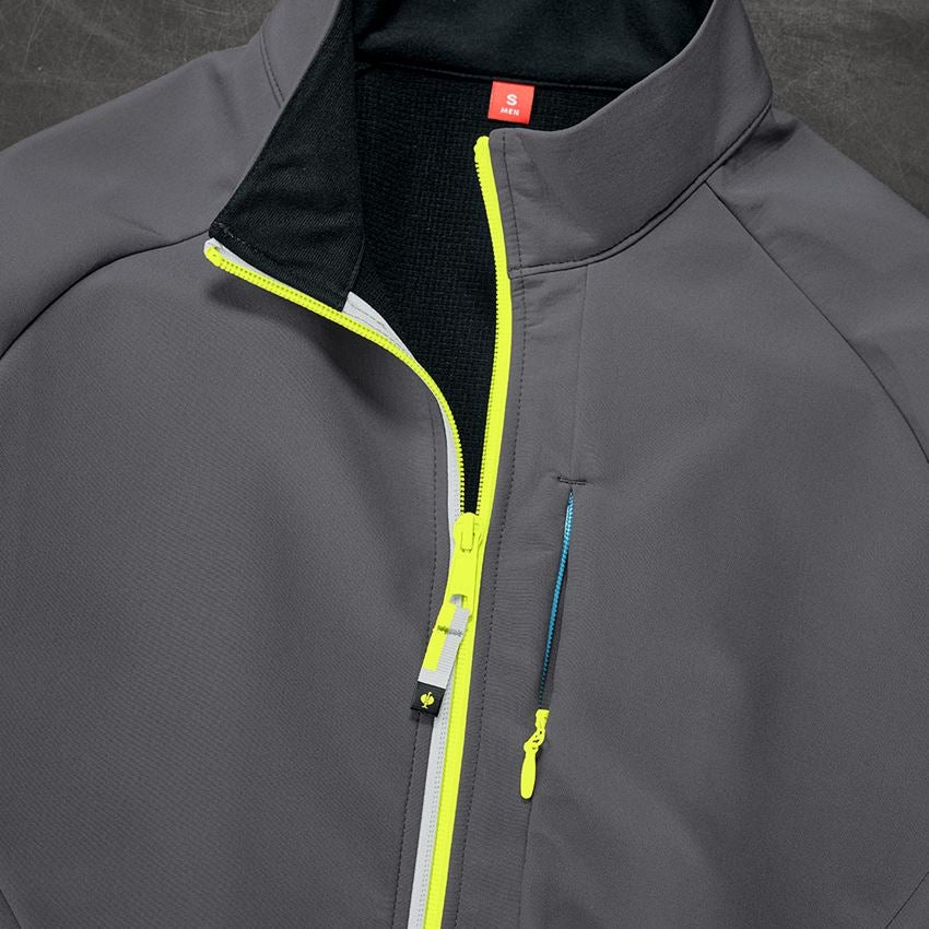 Giacche: Giacca Softshell e.s.ambition + antracite /giallo fluo 2