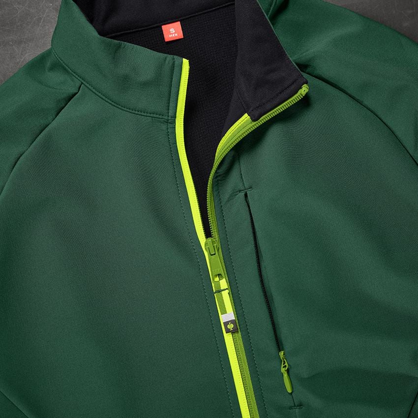 Giacche: Giacca Softshell e.s.ambition + verde/giallo fluo 2