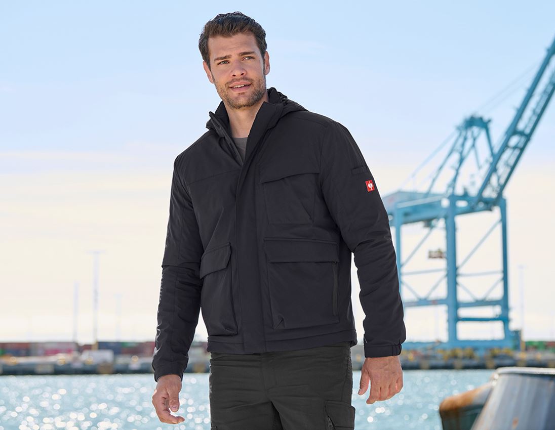 Bekleidung: Winterjacke e.s.trail pure + schwarz 7