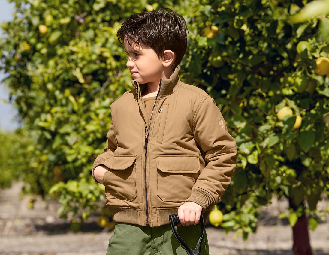 Bekleidung: Pilotenjacke e.s.iconic, Kinder + mandelbraun 2