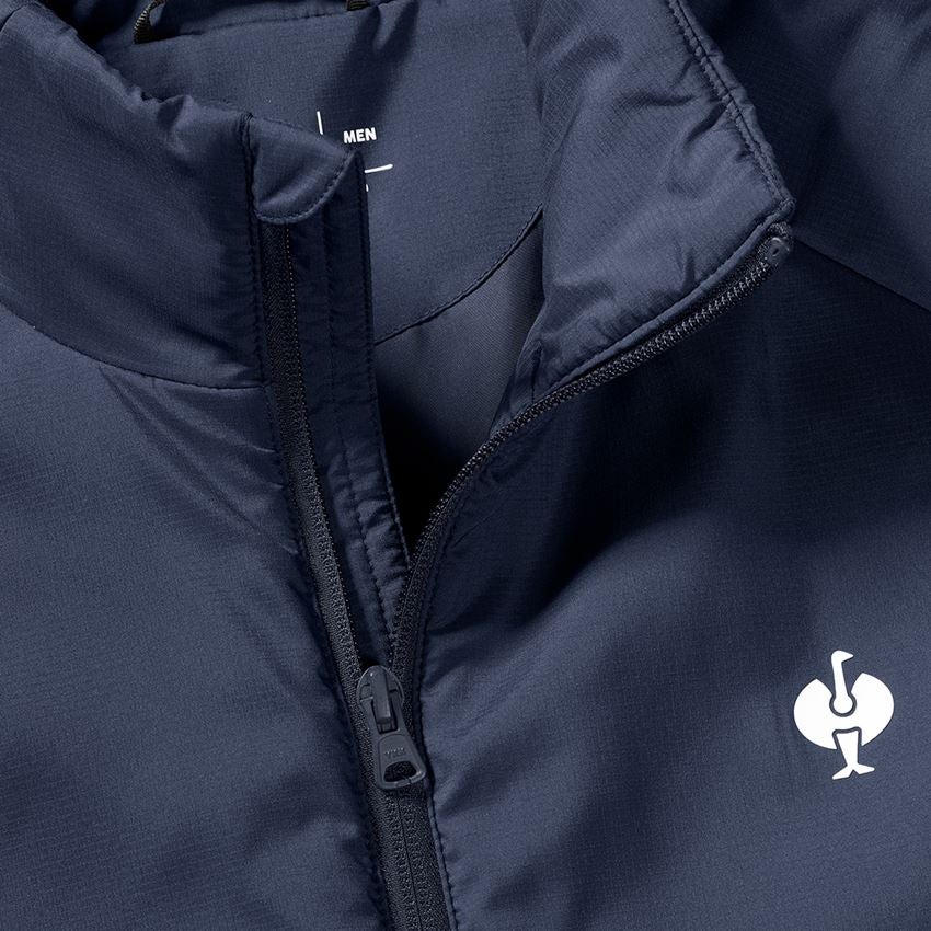 Gilet: Gilet e.s.trail + blu profondo/bianco 2