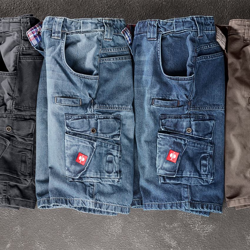 Pantaloni: e.s. Worker-Jeans-Short + stonewashed 2