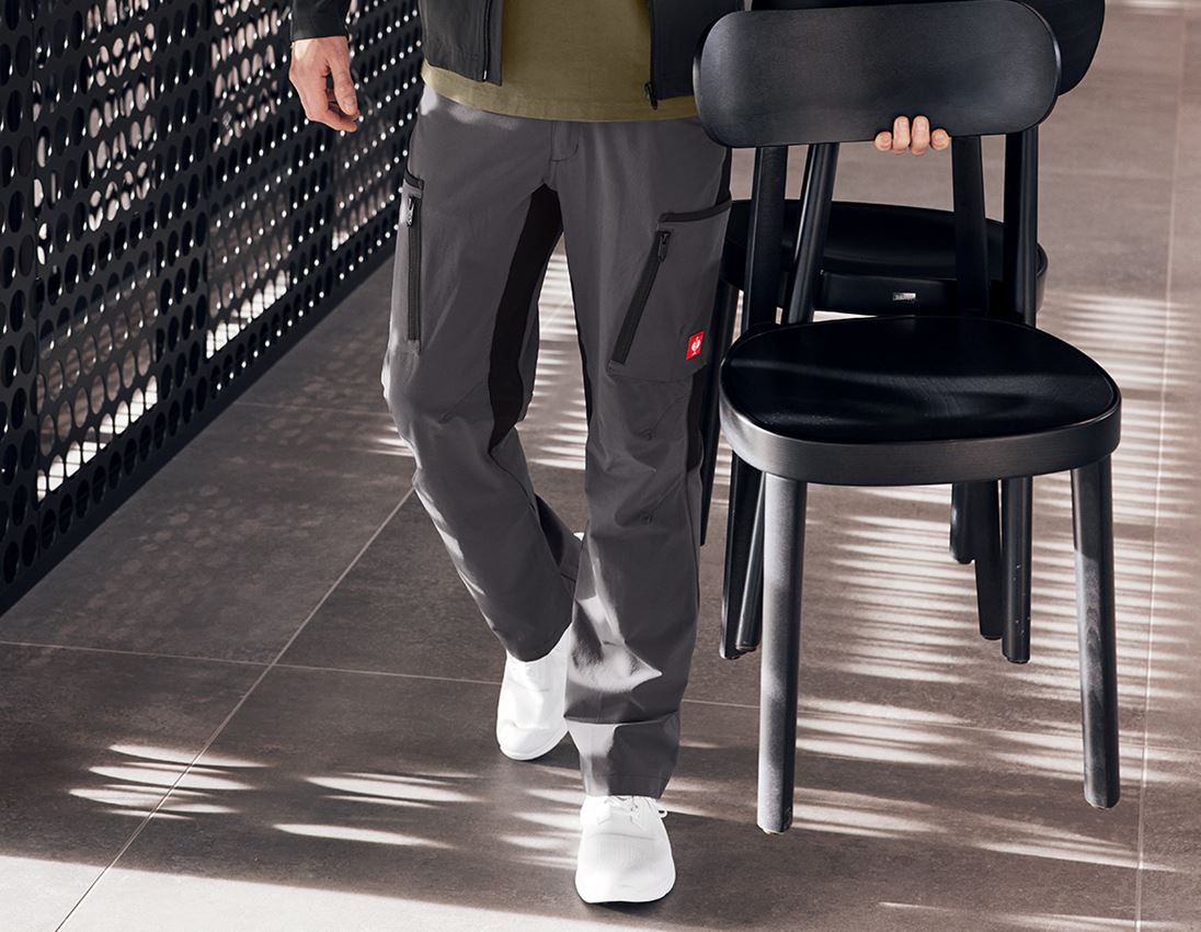 Pantaloni: Pantaloni cargo e.s.vision stretch, uomo + antracite 