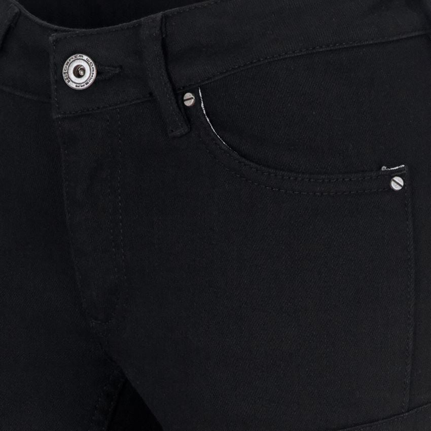 Pantaloni da lavoro: e.s. 7-Pocket-Jeans, donna + nero 2
