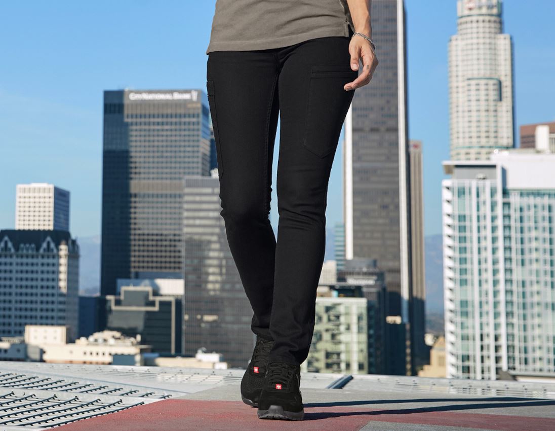Pantaloni da lavoro: e.s. 7-Pocket-Jeans, donna + nero