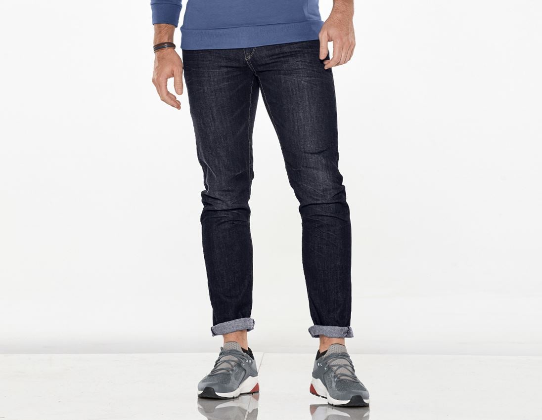 Pantaloni: e.s. 5-Pocket-Jeans POWERdenim + darkwashed