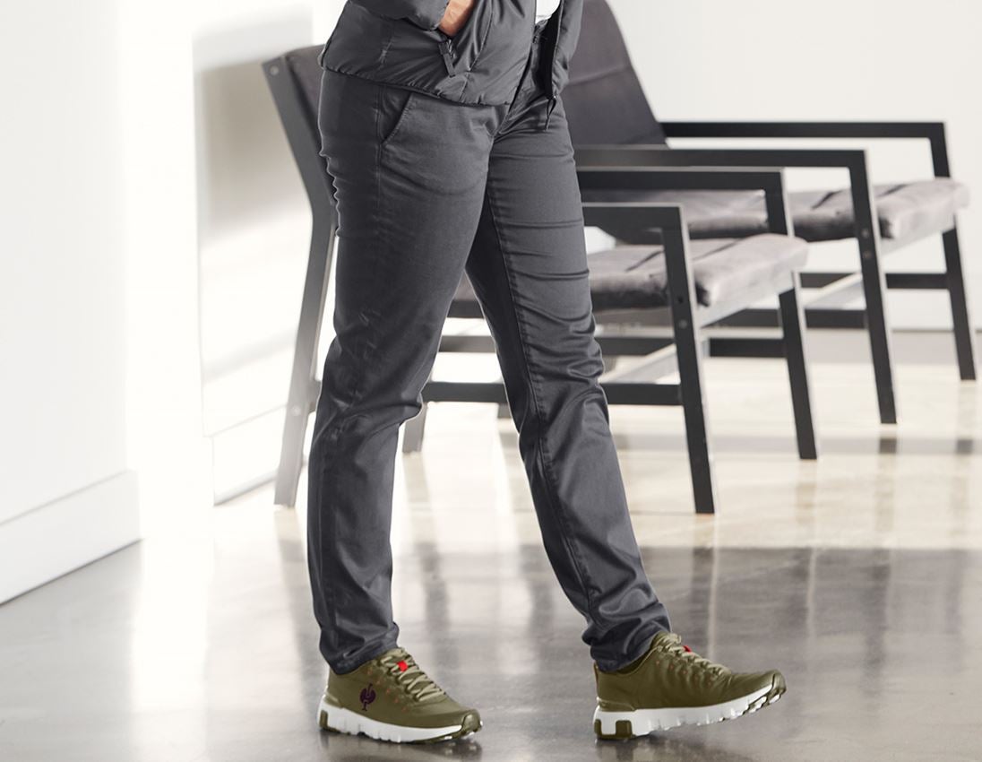 Pantaloni da lavoro: e.s. pantaloni da lavoro donna 5-Pocket Chino + antracite  1