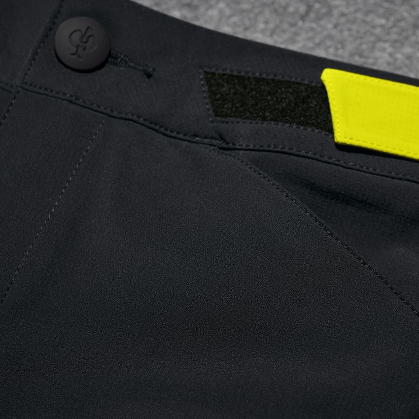 Pantaloni da lavoro: Short funzionali e.s.trail, donna + nero/giallo acido 2