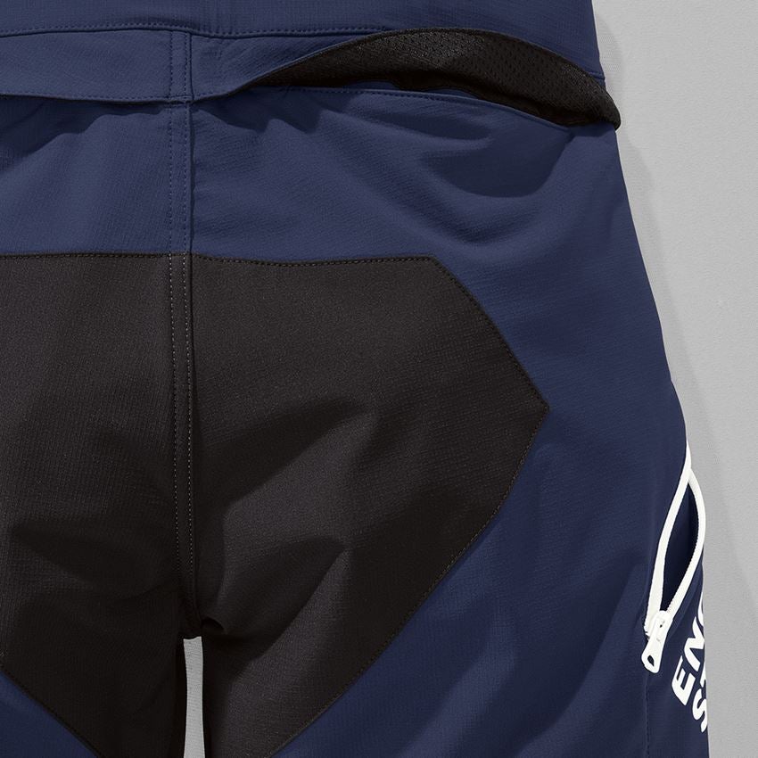 Pantaloni: Short funzionali e.s.trail + blu profondo/bianco 2