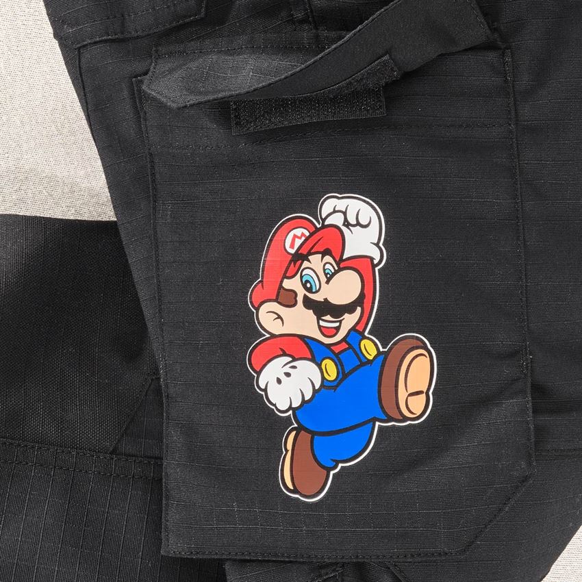 Pantaloni: Pantaloni cargo Super Mario, bambino + nero 2