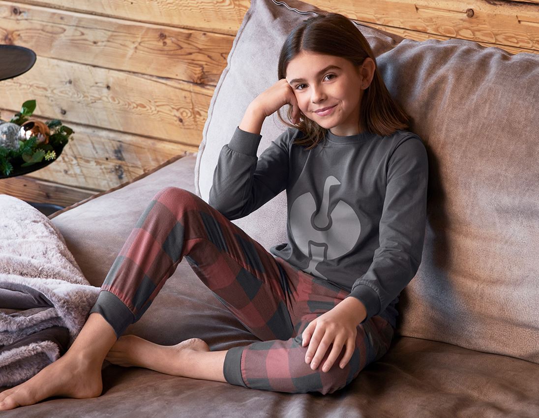 Accessori: e.s. pantaloni Pyjama, bambino + rosso ossido/grigio carbone 1