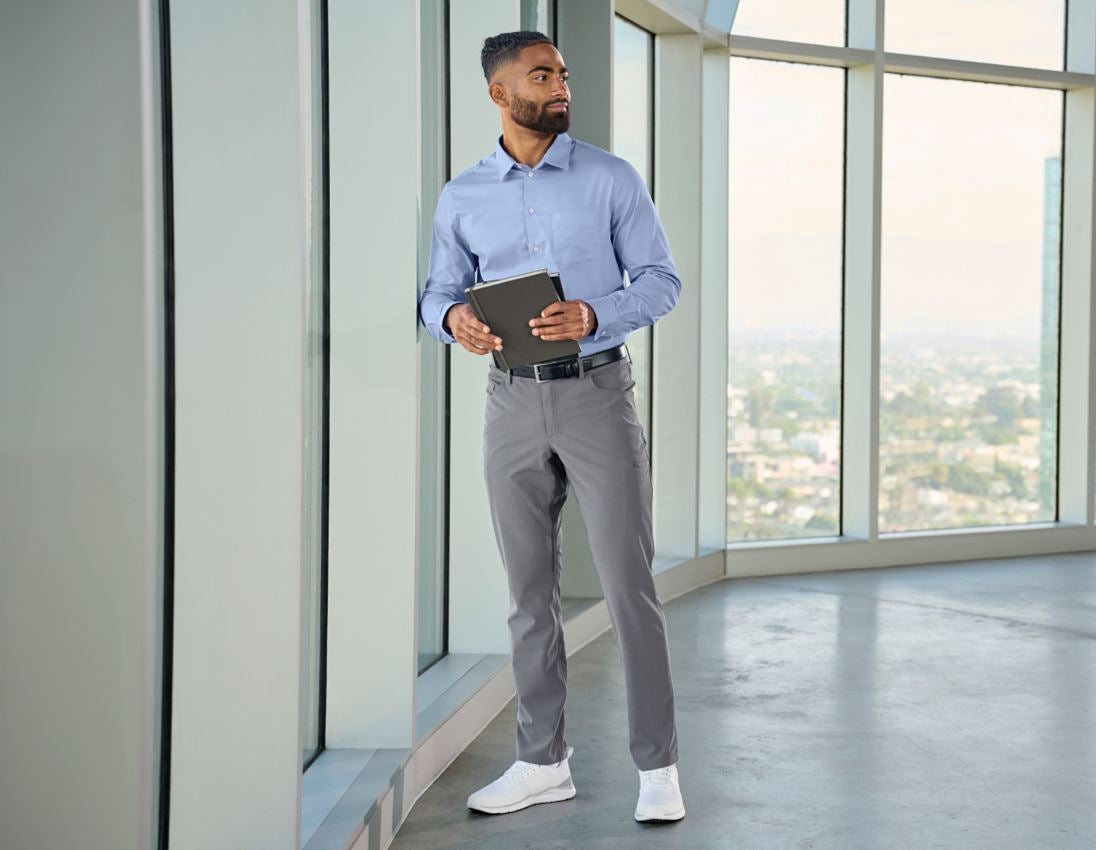 Abbigliamento: Pantaloni da lavoro 5-Pocket Chino e.s.work&travel + grigio basalto 1