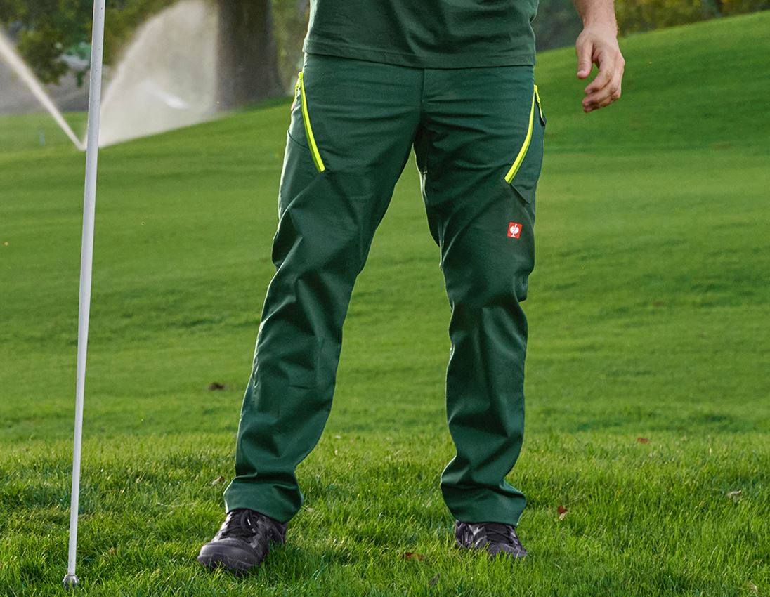 Pantaloni: Pantaloni multipocket e.s.ambition + verde/giallo fluo 1