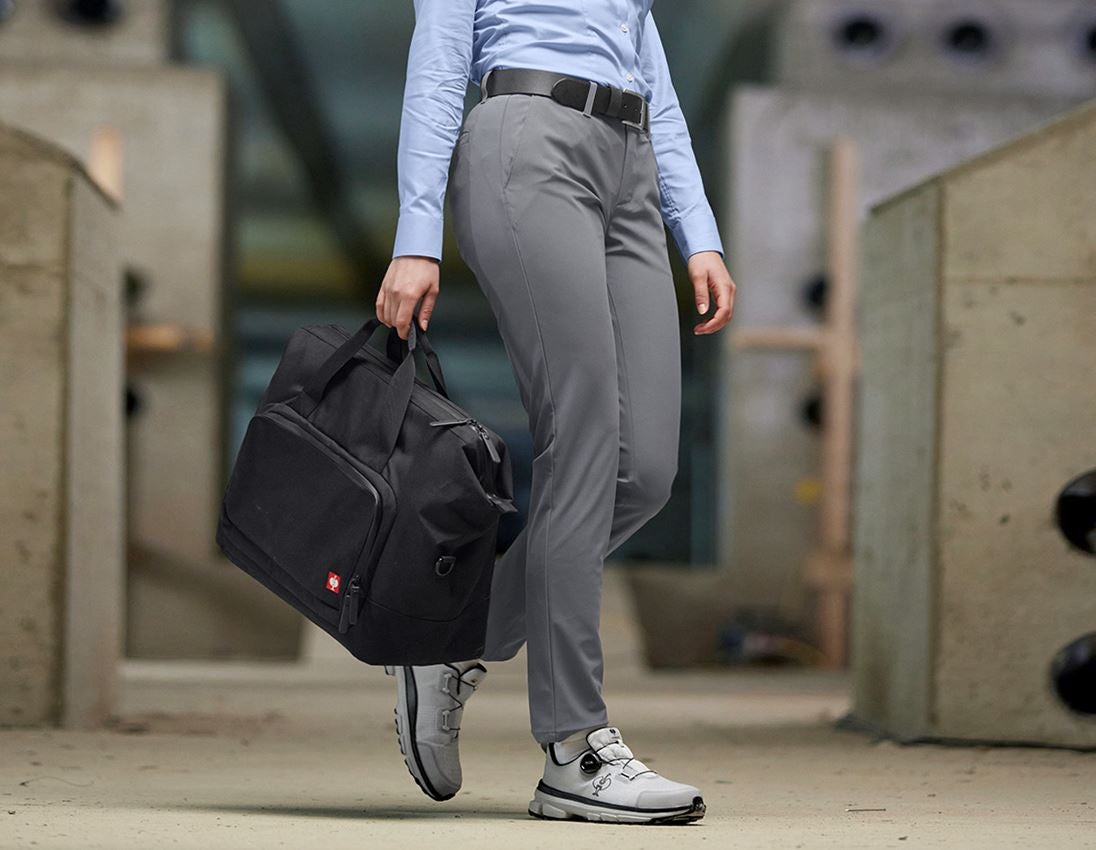 Temi: Pantaloni da lavoro chino e.s.work&travel, donna + grigio basalto 1