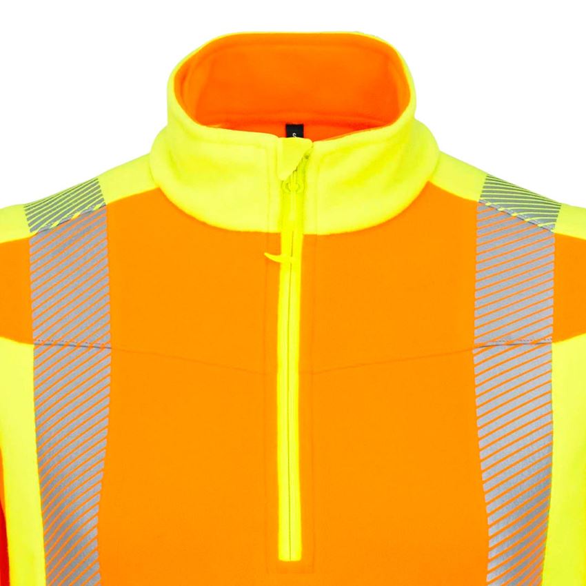 Maglie | Pullover | Camicie: Troyer segnaletico in pile e.s.motion 2020 + arancio fluo/giallo fluo 2