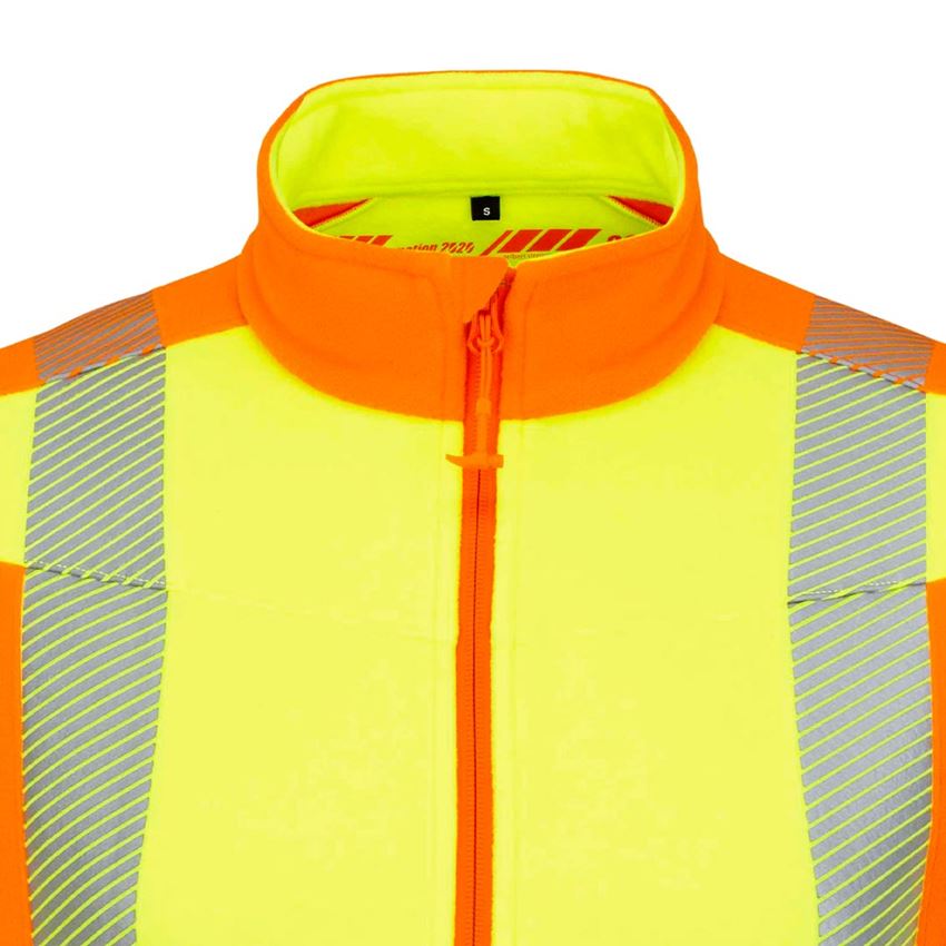 Maglie | Pullover | Camicie: Troyer segnaletico in pile e.s.motion 2020 + giallo fluo/arancio fluo 2