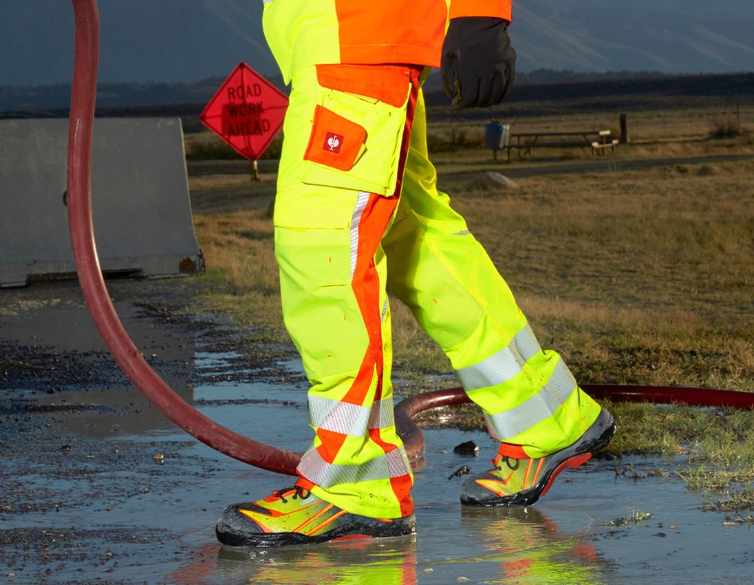 Pantaloni: Pantaloni segnaletici e.s.motion 2020, invernali + giallo fluo/arancio fluo