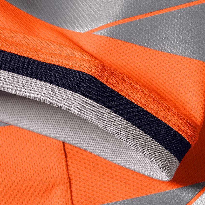 Maglie | Pullover | Camicie: T-shirt funzionale segnaletica e.s.ambition + arancio fluo/blu scuro 2