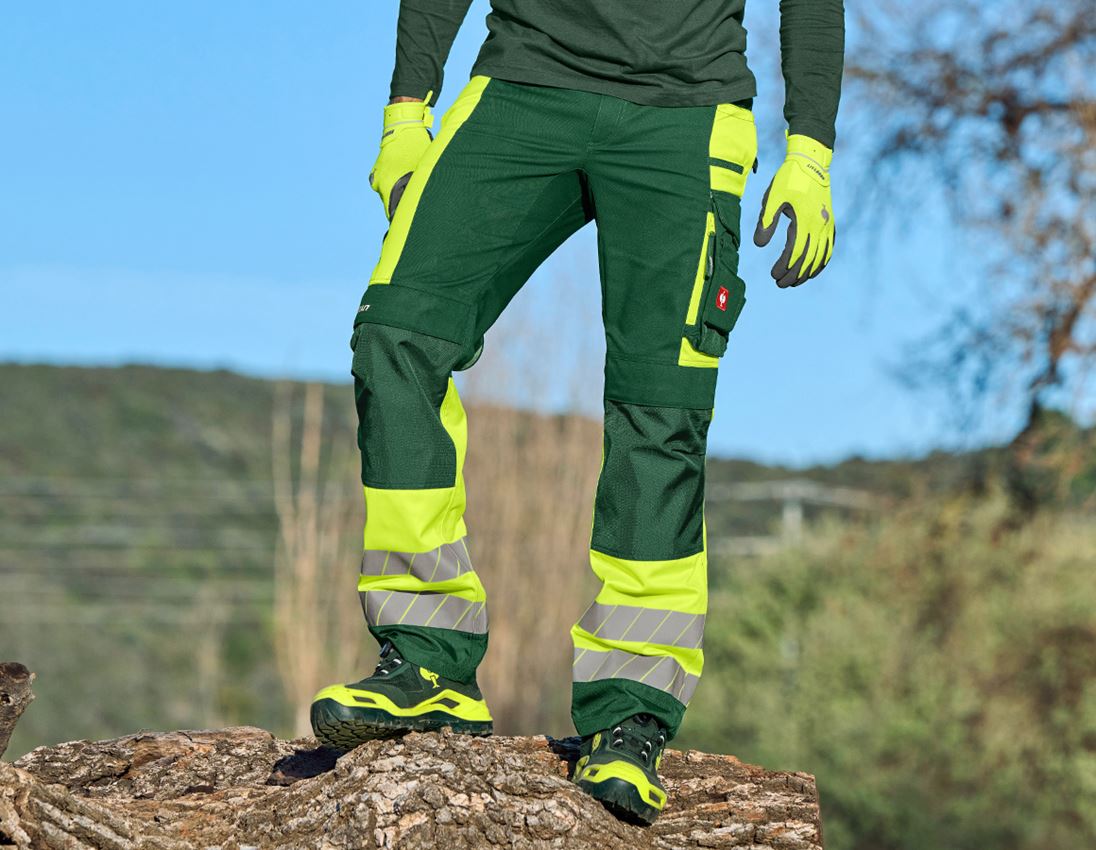 Temi: Pantaloni segnaletici e.s.motion 24/7 + verde/giallo fluo