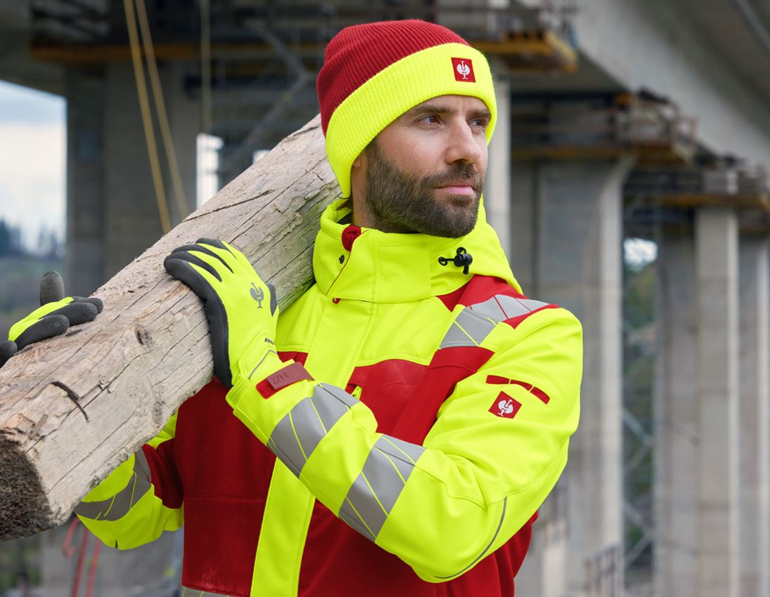 Giacche: Giacca segnaletica inve. Softshell e.s.motion 24/7 + rosso/giallo fluo 1