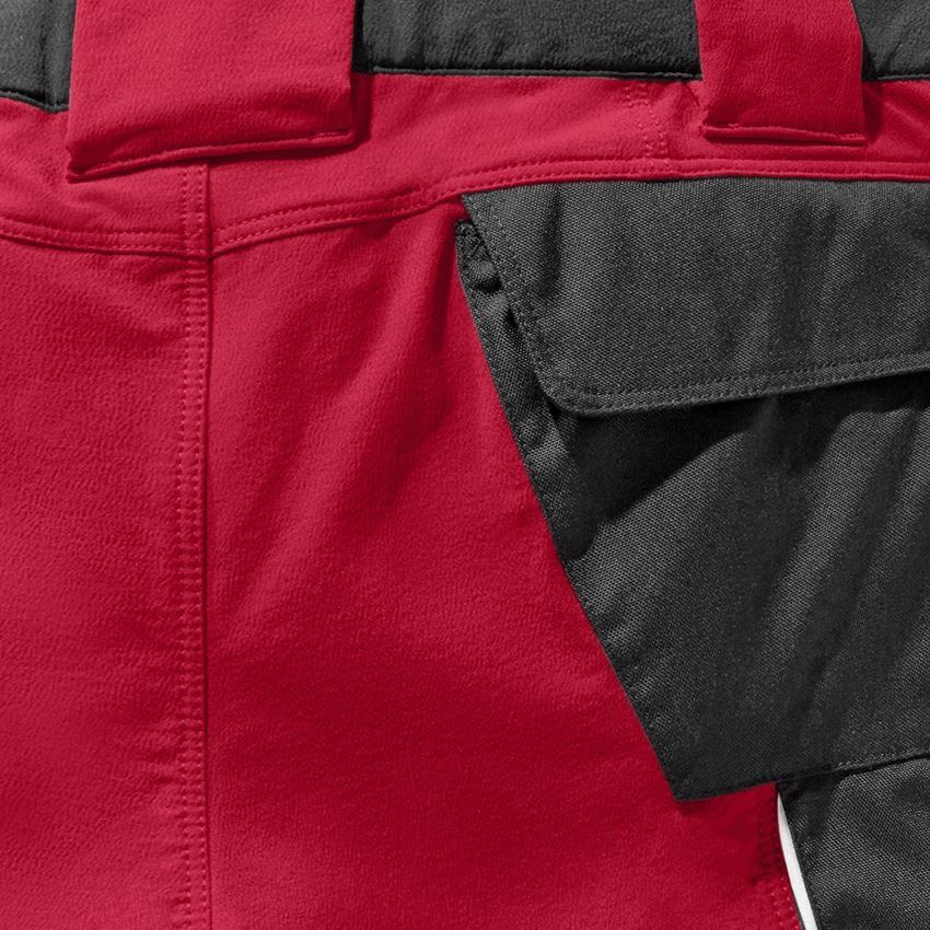 Pantaloni: Short funzionali e.s.dynashield + rosso fuoco/nero 2