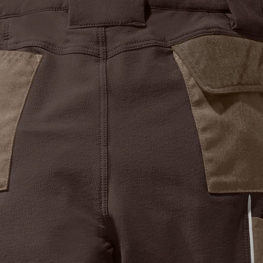 Pantaloni da lavoro: Pantaloni cargo funzionali e.s.dynashield, donna + nocciola/castagna 2
