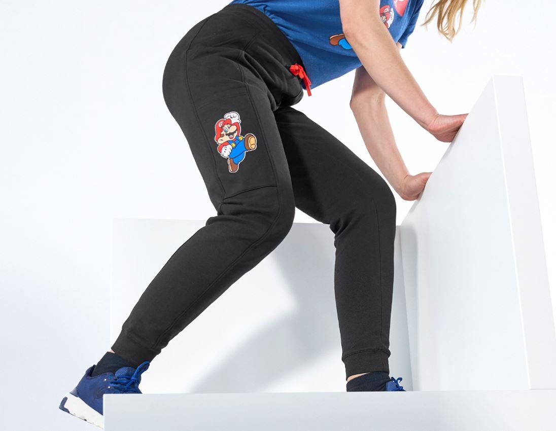 Collaborazioni: Pantaloni della tuta Super Mario, donna + nero