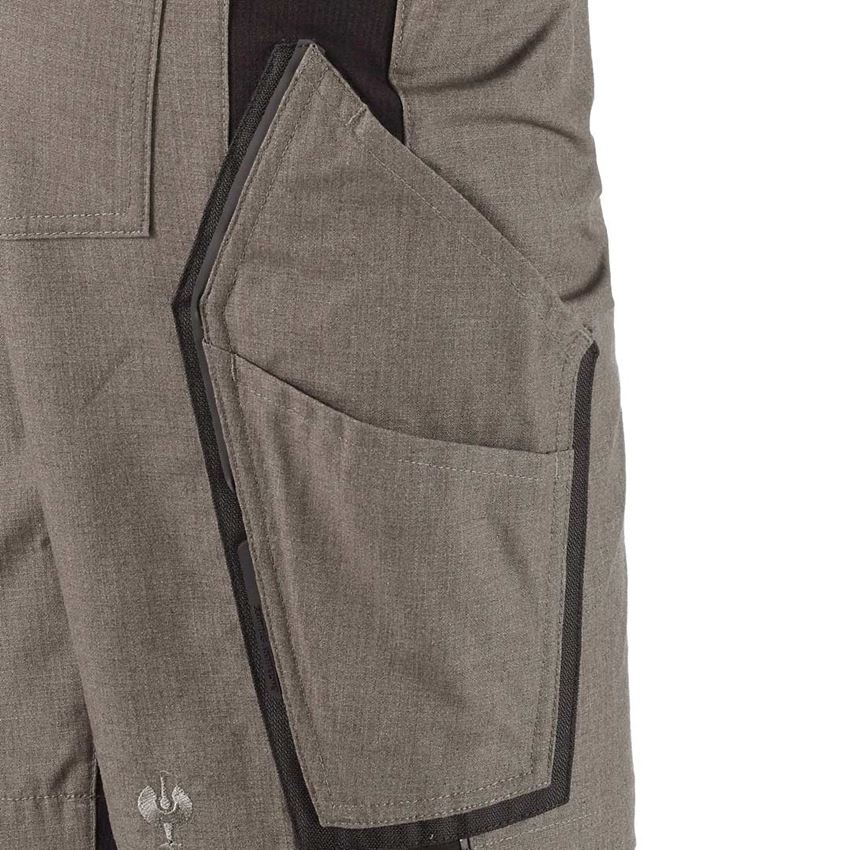 Pantaloni da lavoro: Short e.s.vision, donna + pietra melange/nero 2