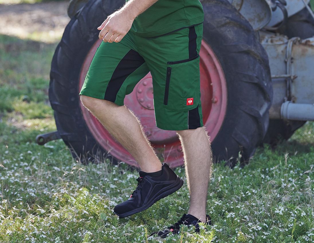 Pantaloni: Short e.s.vision, uomo + verde/nero