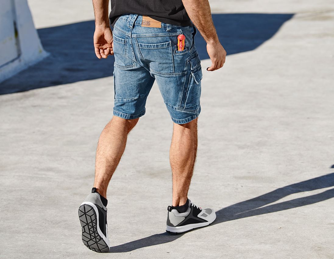 Pantaloni: e.s. Cargo Worker-Jeans-Short POWERdenim + stonewashed 1