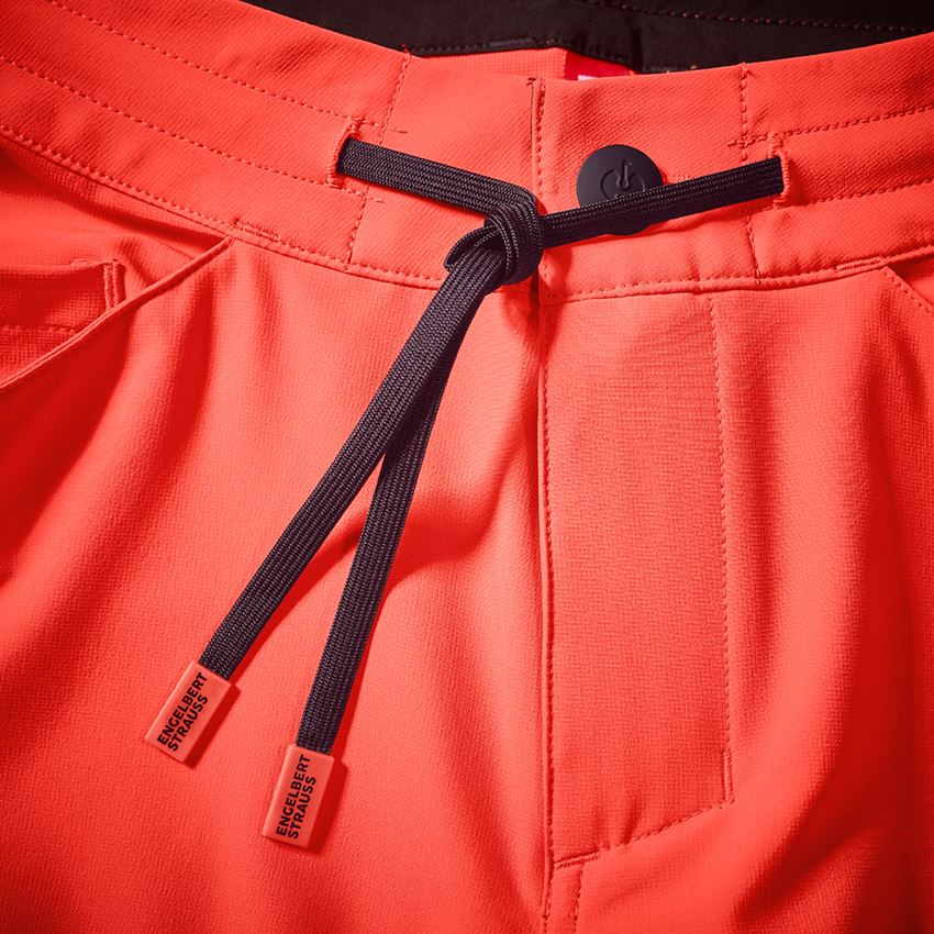 Pantaloni: Short funzionali Reflex e.s.ambition + rosso fluo/nero 2